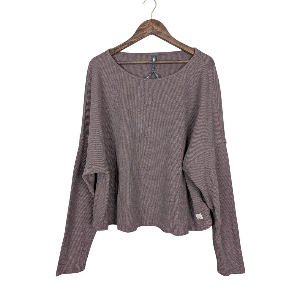 Vuori Slouchy Waffle Crew Top - M/L